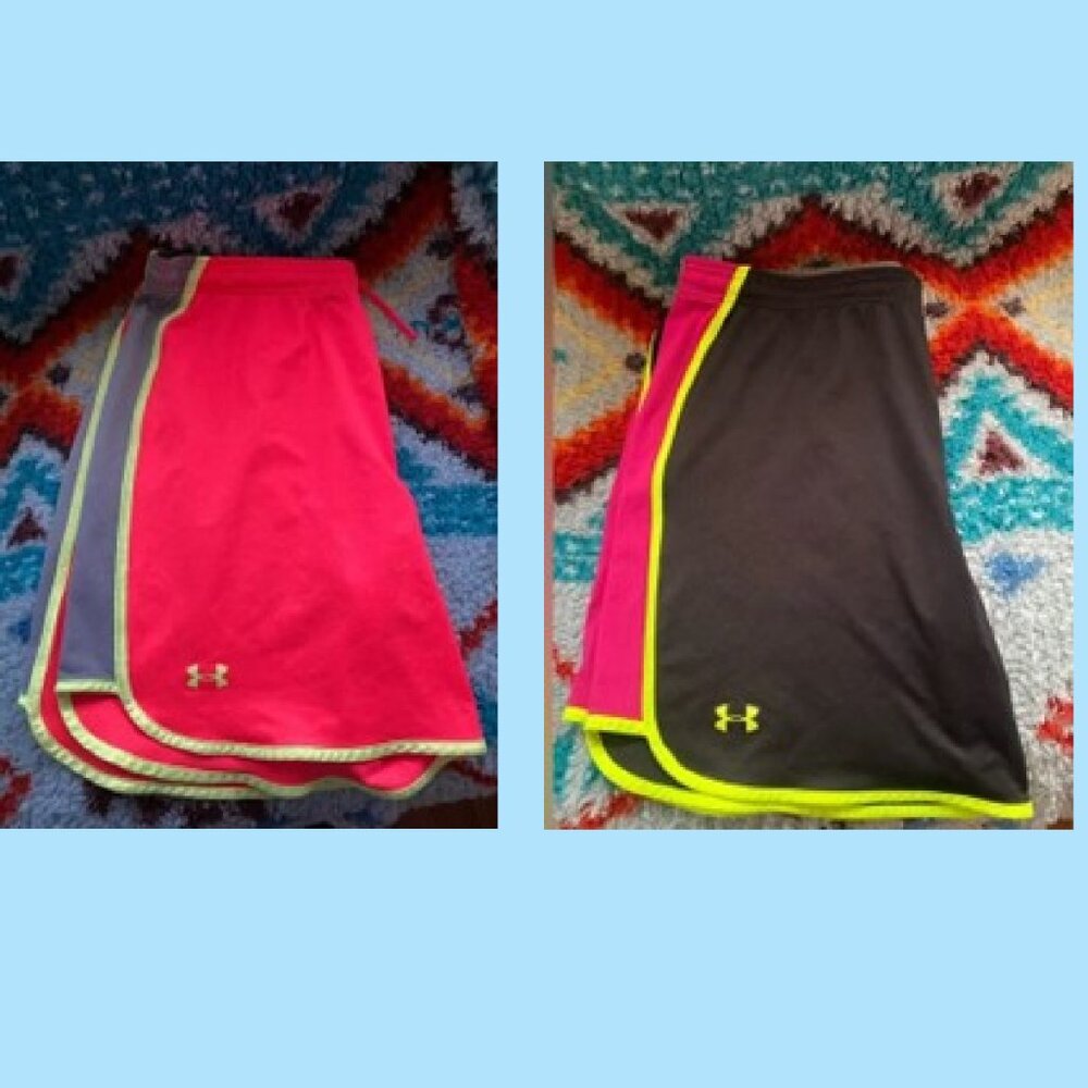 Women's Under Armour Heat Gear Loose Fit Shorts (2 PAIRS )